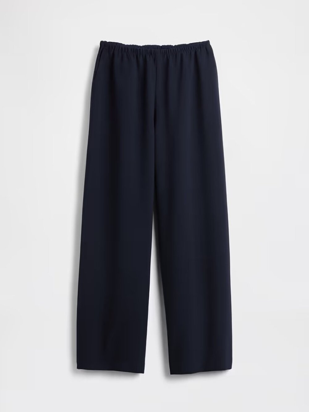 NWT GAP L Hyper Navy Blue Lightweight Easy Wide Leg Pants - Picture 4 of 9
